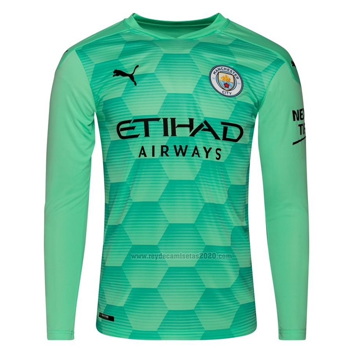 Camiseta Manchester City Portero Segunda Manga Larga 20202021